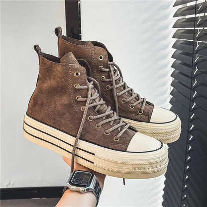 Avenue Suede Platform High Tops