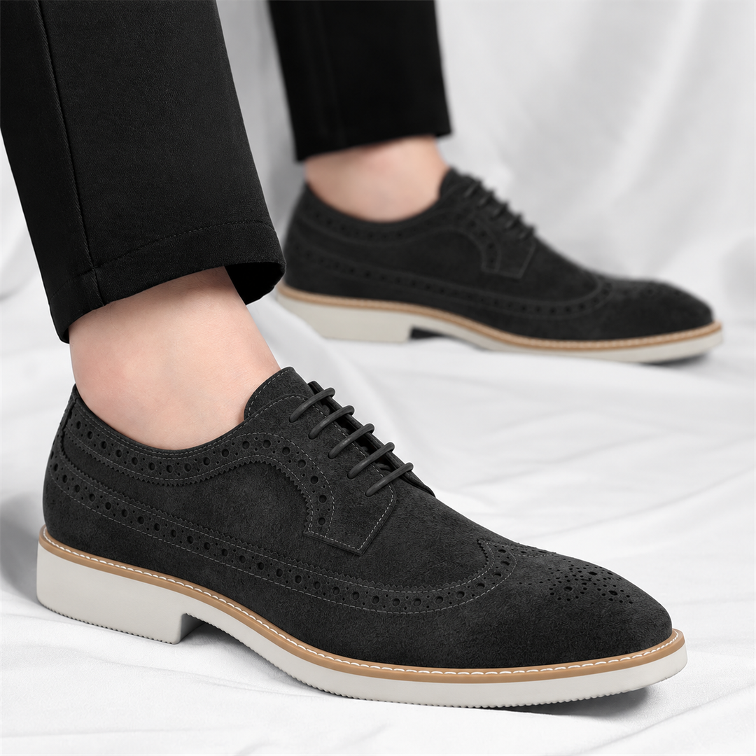 Belmont Suede Brogue Shoes