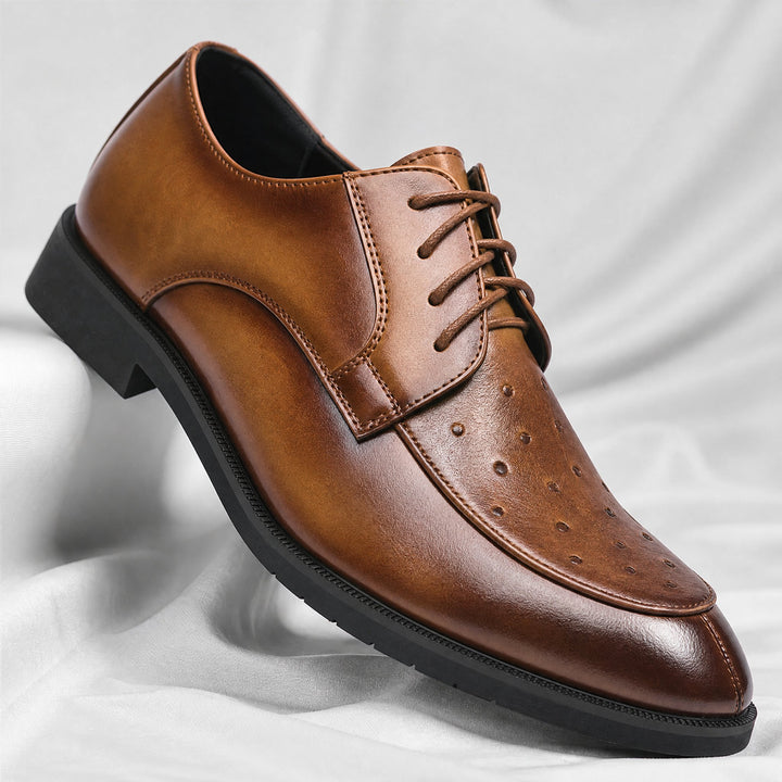 Lusso Ostrich Leather Dress Shoes