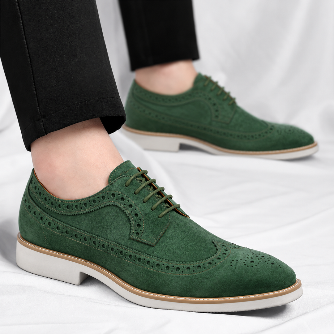 Belmont Suede Brogue Shoes