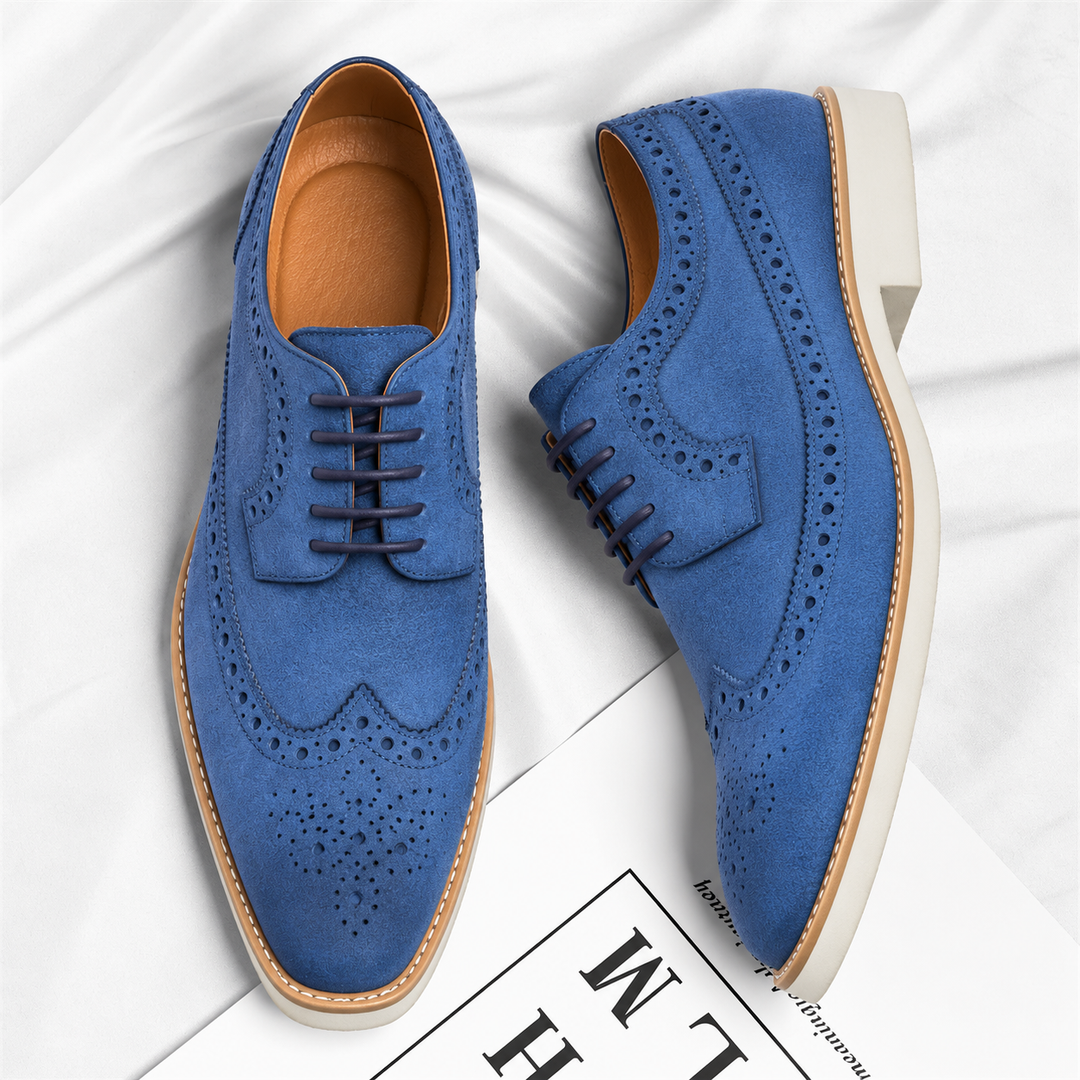 Belmont Suede Brogue Shoes
