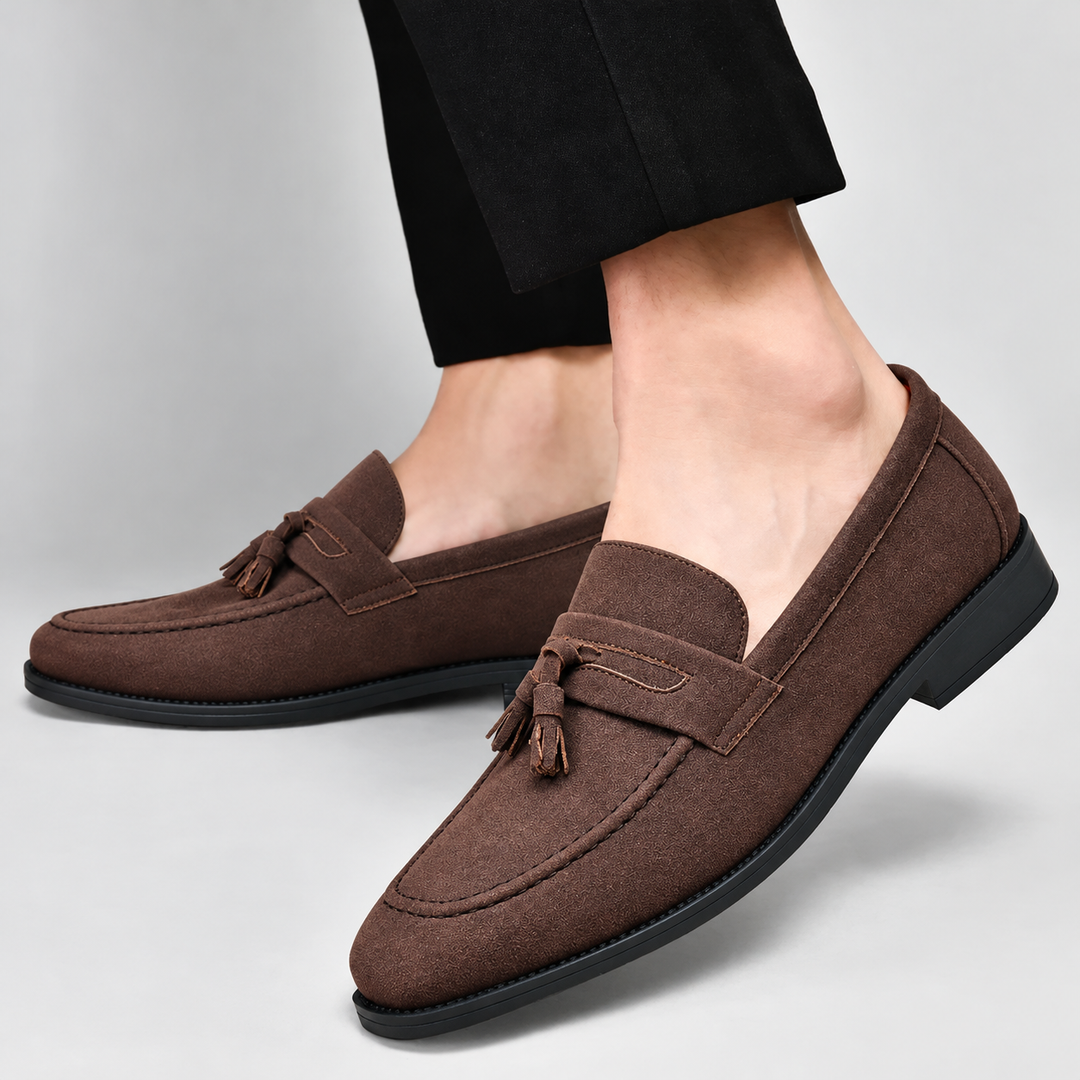 Marco Suede Tassel Loafers