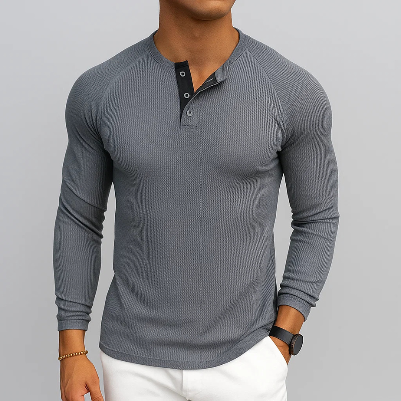 Brooks Henley Long Sleeve Shirt