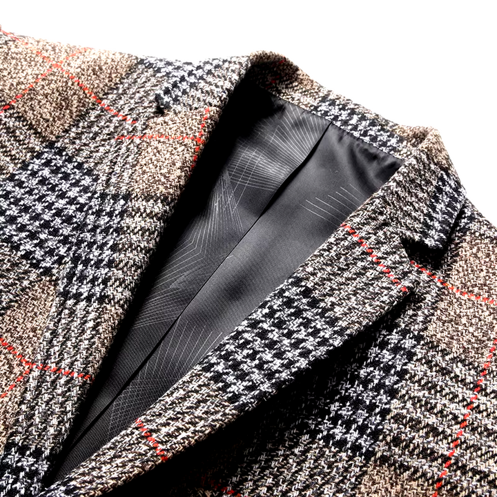 Royal Wool Herringbone Blazer