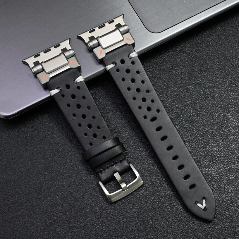 TitaniumTouch Leather Apple Watch Band