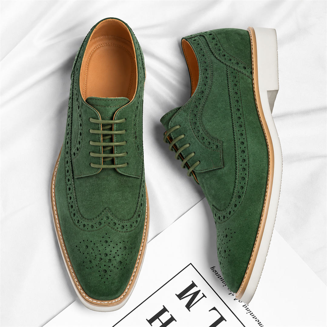 Belmont Suede Brogue Shoes