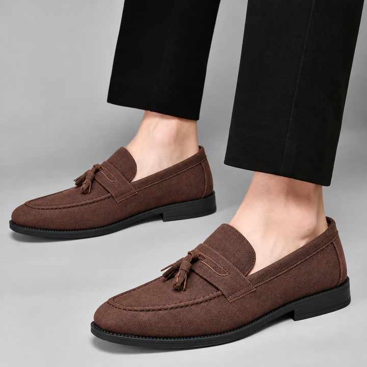 Marco Suede Tassel Loafers