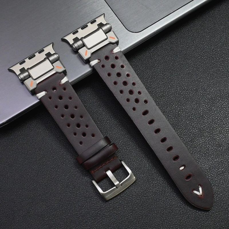 TitaniumTouch Leather Apple Watch Band