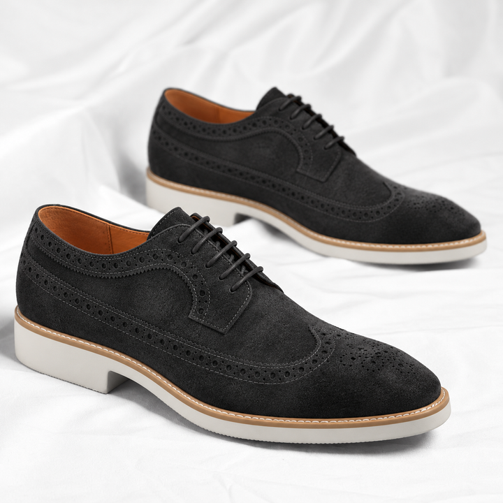 Belmont Suede Brogue Shoes
