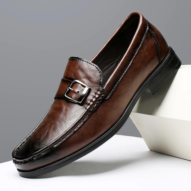 Luciano Italian Leather Loafers