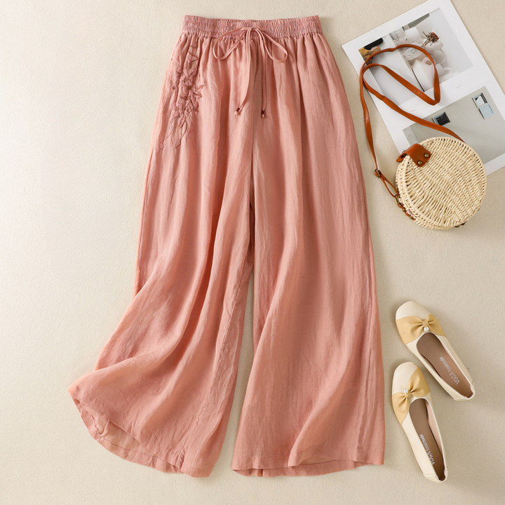 Mirelle Flowy Linen Pants