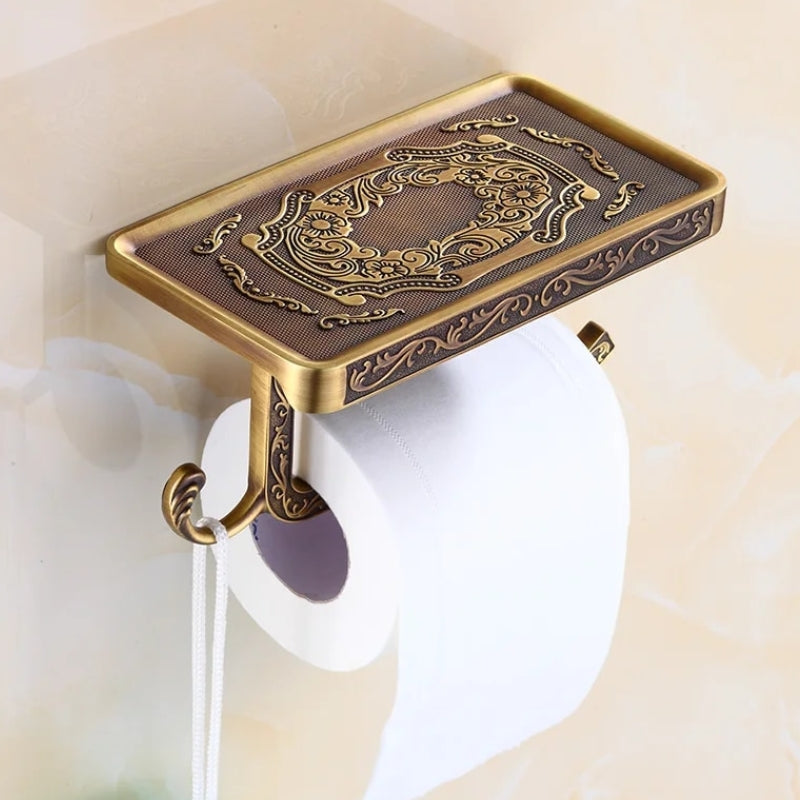 Victorian Bronze Toilet Roll Holder