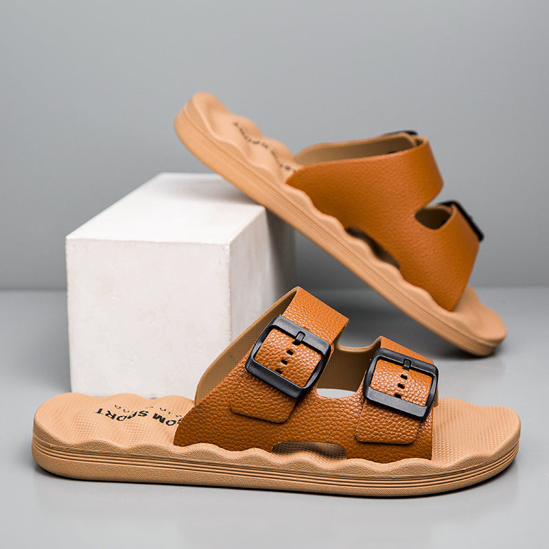 Sedona Leather Slides