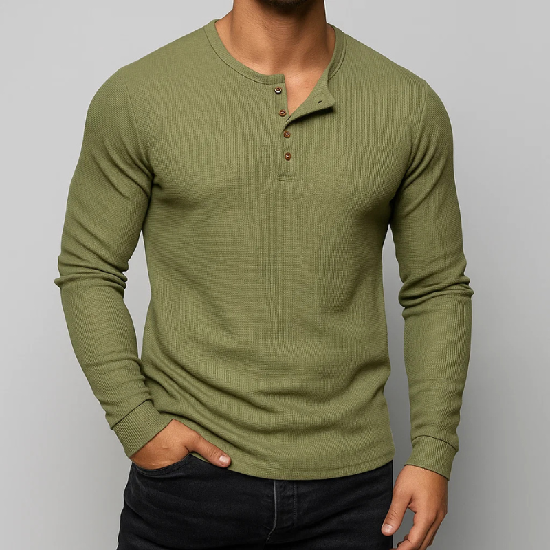 Hudson Henley Long Sleeve Shirt