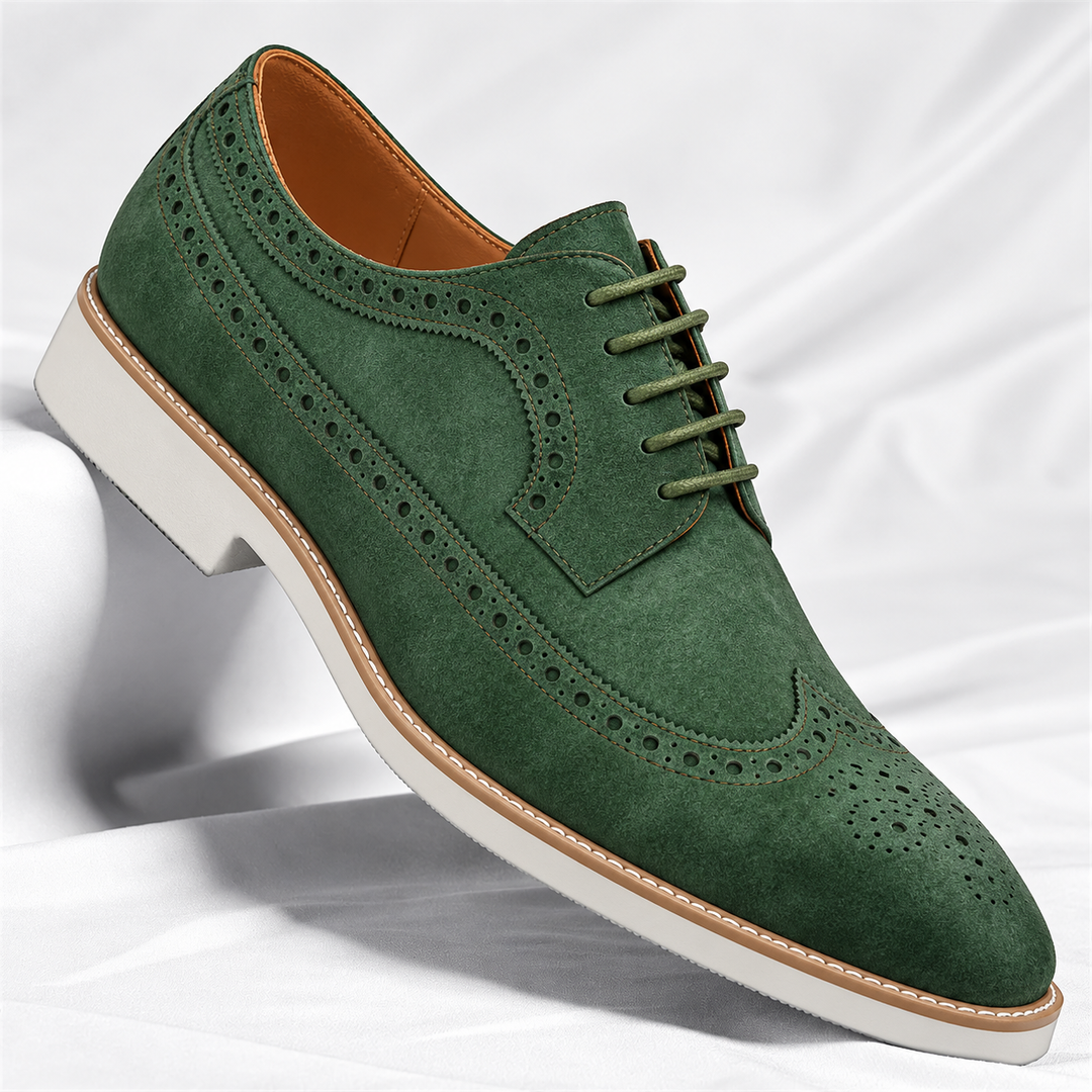 Belmont Suede Brogue Shoes