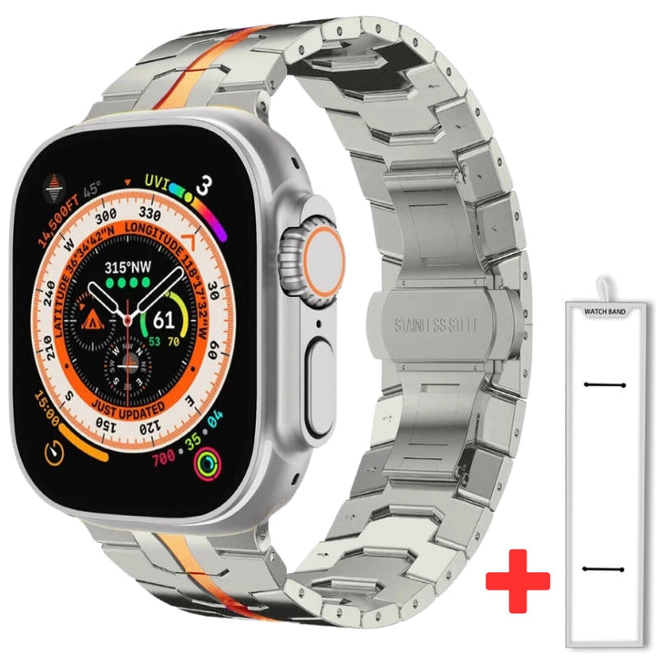 Titanium Stainless Steel Apple Watch Band