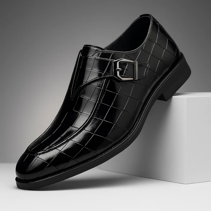 Victorino Leather Monk Strap Loafers