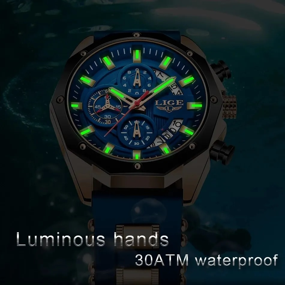 LIGE Apex Chrono Watch