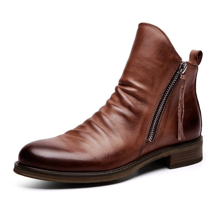 Milano Genuine Leather Chelsea Boots