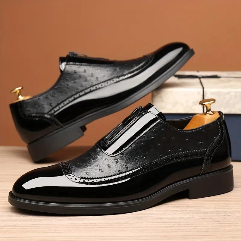 Lusso Ostrich Leather Loafers