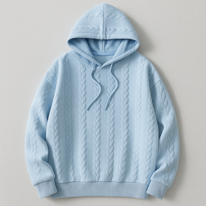 Hudson Cable-Knit Hoodie