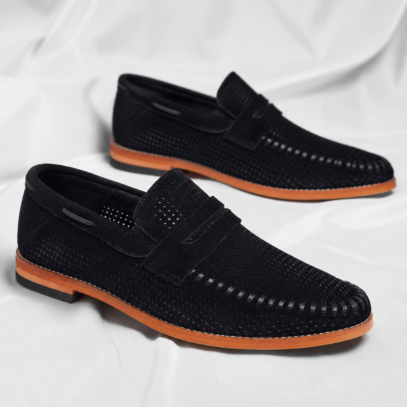 Firenze Suede Penny Loafers