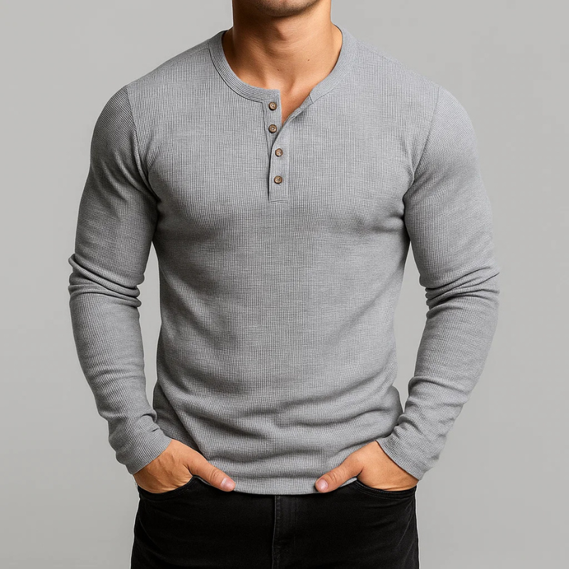 Hudson Henley Long Sleeve Shirt