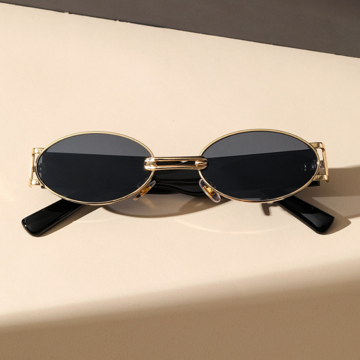 Golden Aura Retro Sunglasses