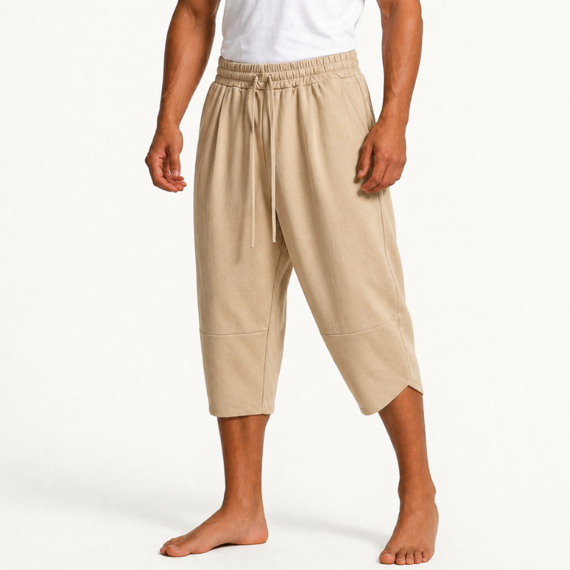 Kyoto Linen Cropped Pants