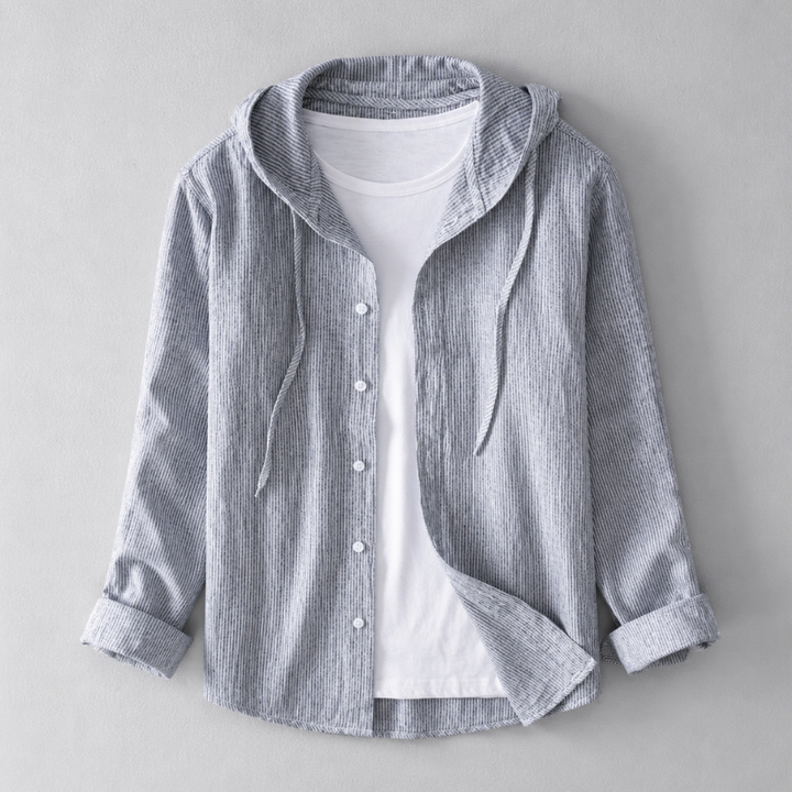 Camden Linen Hooded Shirt