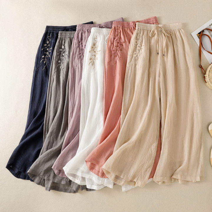 Mirelle Flowy Linen Pants