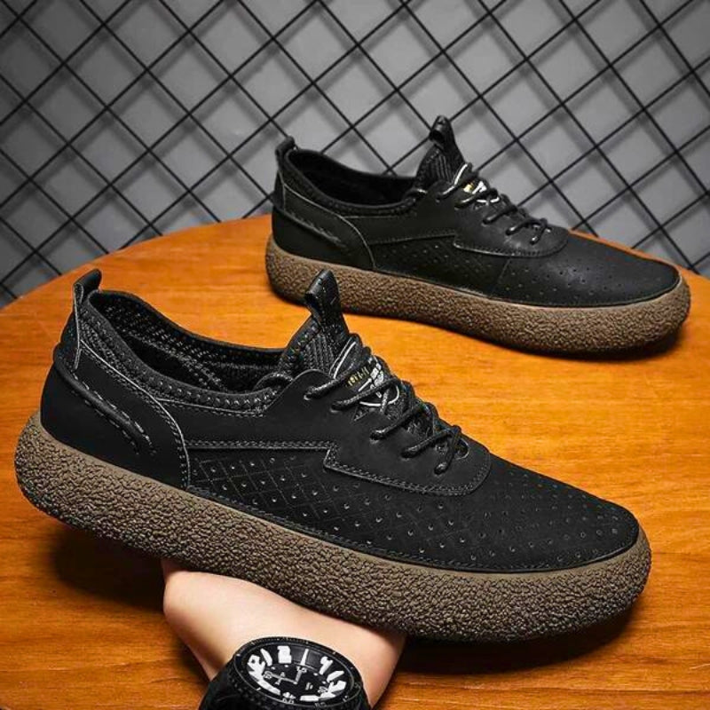 PebbleSole Genuine Leather Sneakers