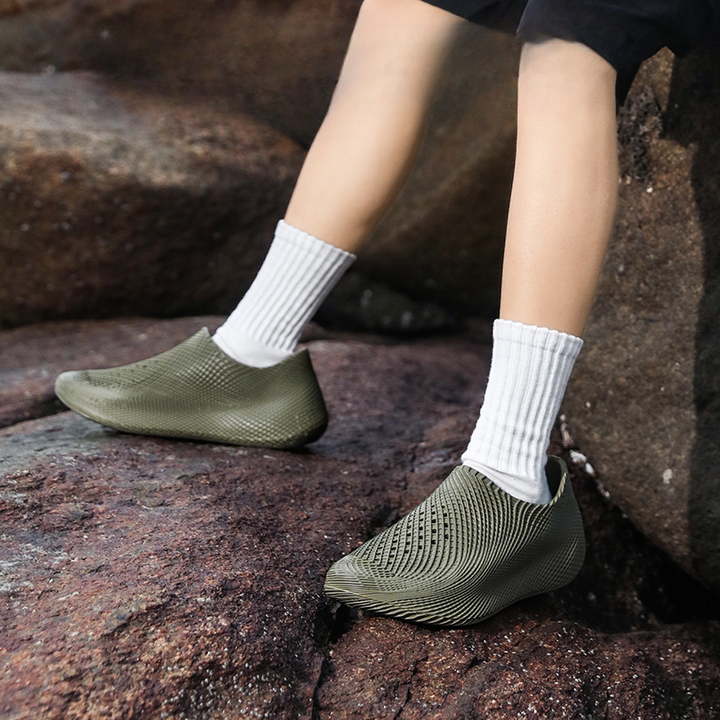 Astra Futuristic Mesh Slip-Ons