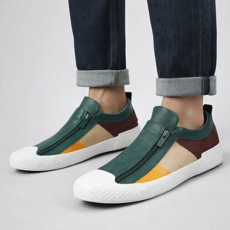 Claude Monet Leather Sneakers