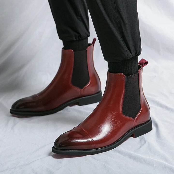 Giovanni Genuine Leather Chelsea Boots