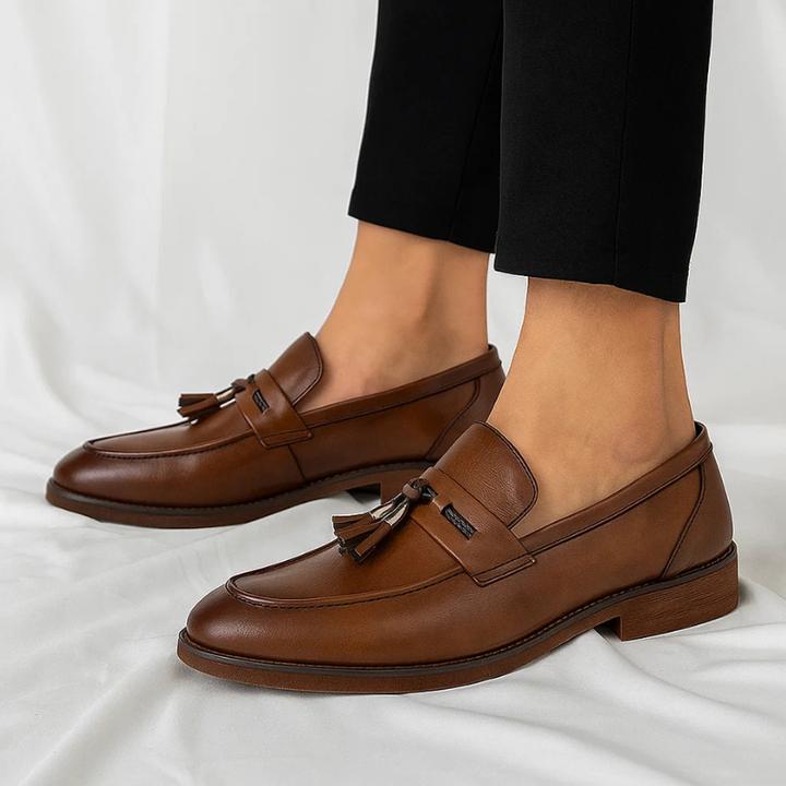 Marco Leather Tassel Loafers