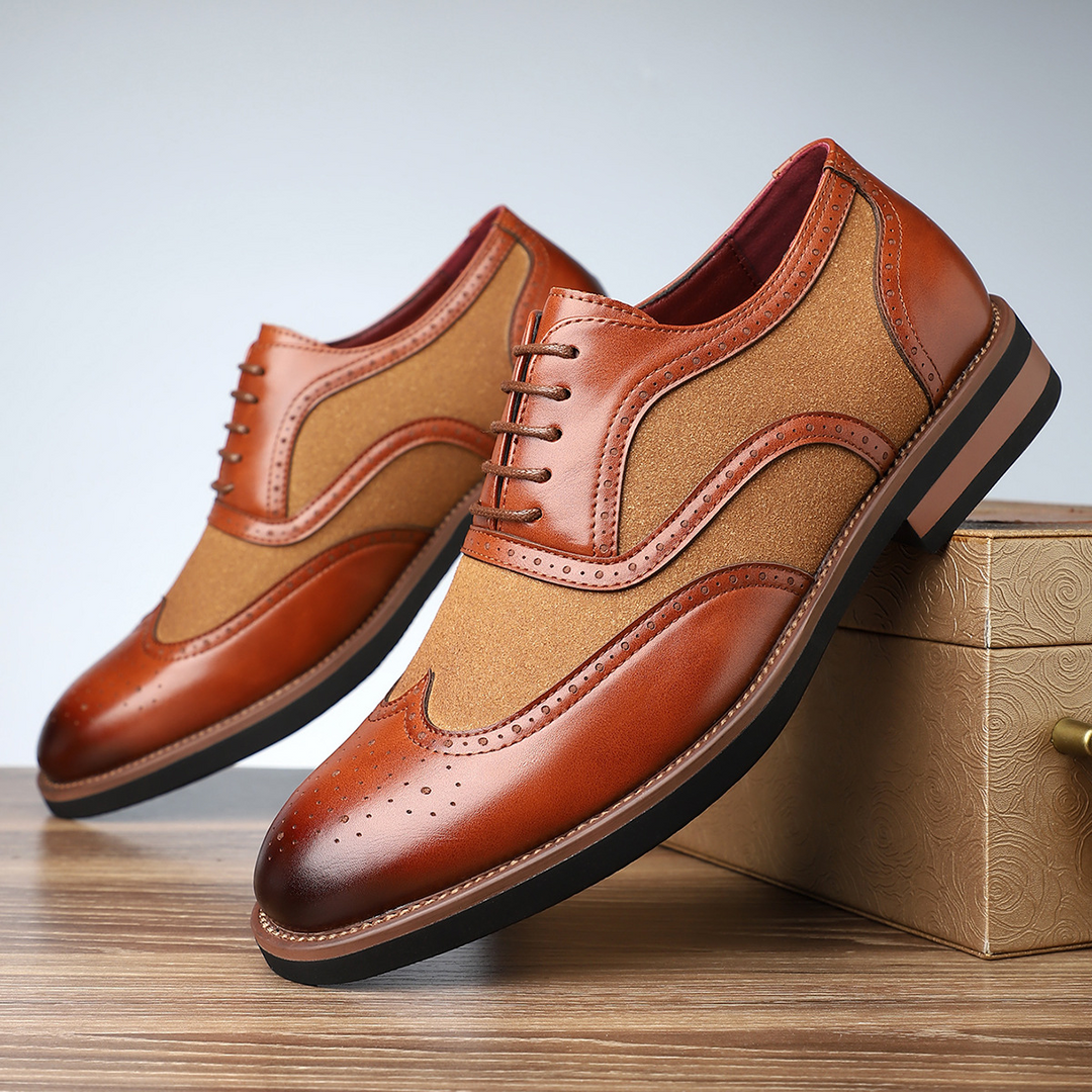 Belmont Leather Brogue Dress Shoes
