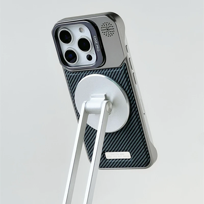 Titanium Carbon Magsafe iPhone Case