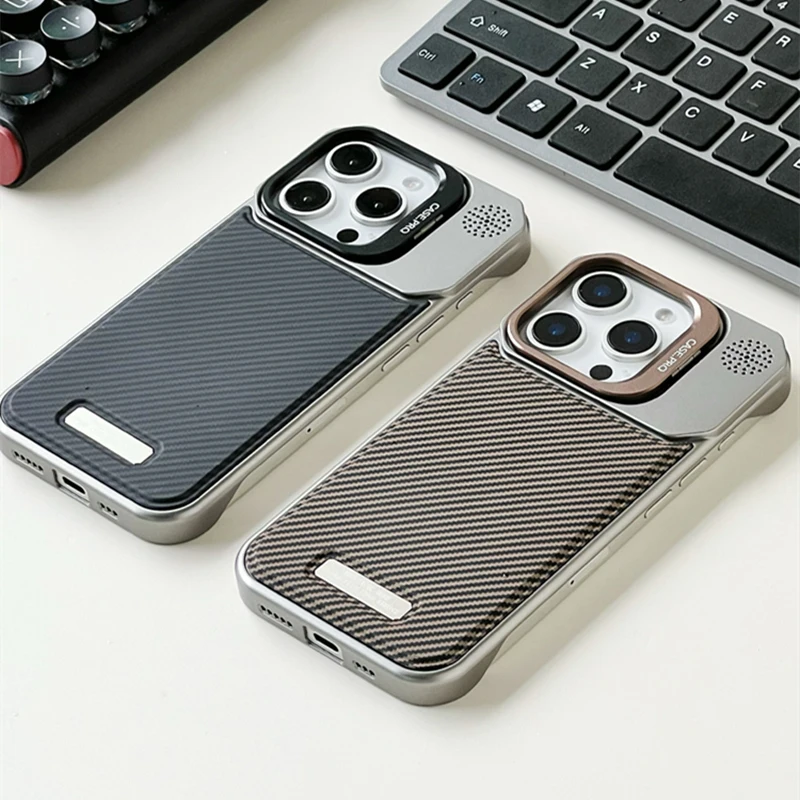 Titanium Carbon Magsafe iPhone Case