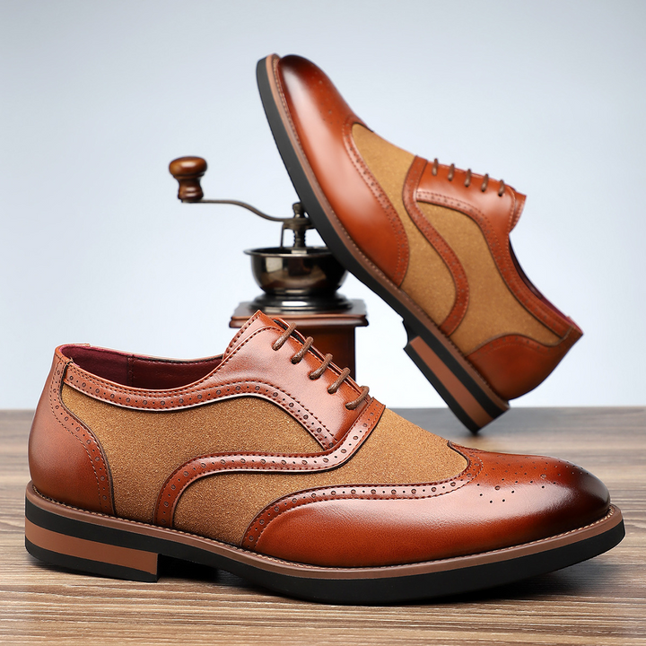 Belmont Leather Brogue Dress Shoes