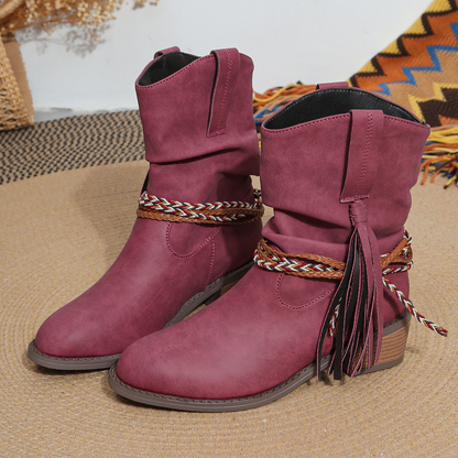 Dakota Tassel Ankle Boots