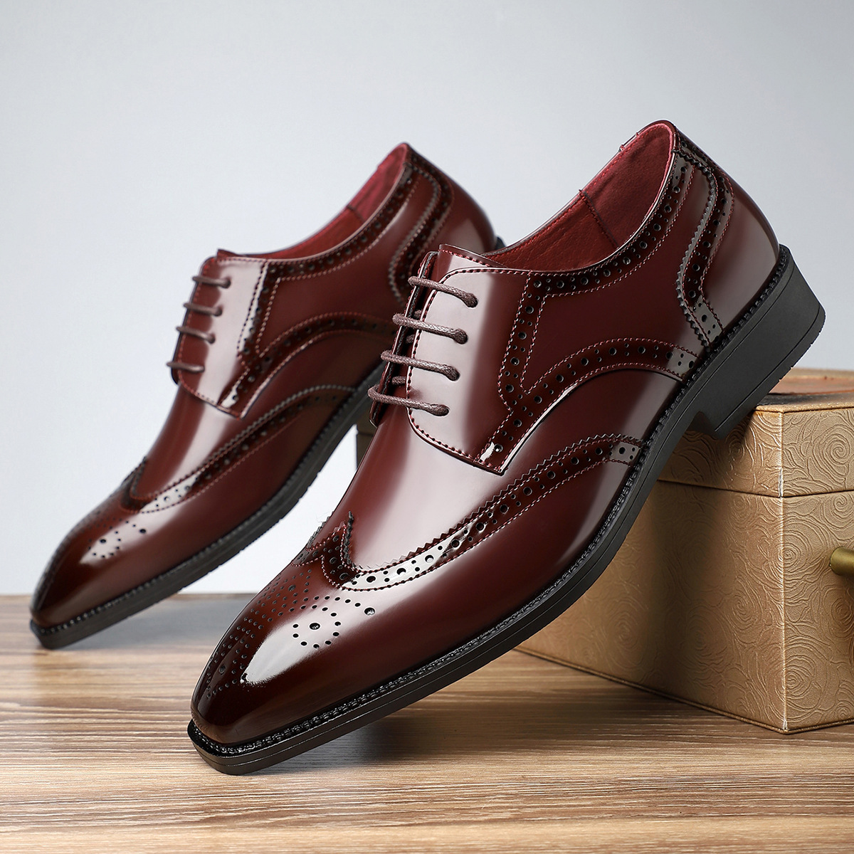 Cambridge Leather Brogue Dress Shoes