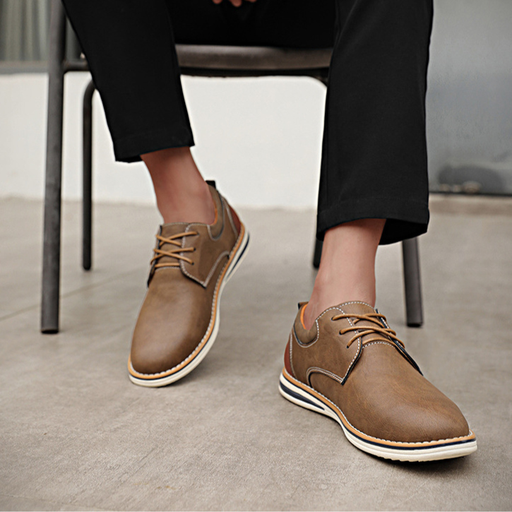 Valerio Genuine Leather Derby Shoes