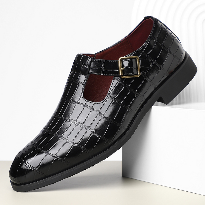 Moretti Leather Buckle Shoes