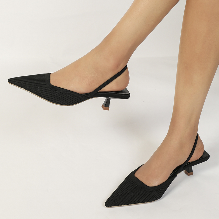 Donella Knit Slingback Heels