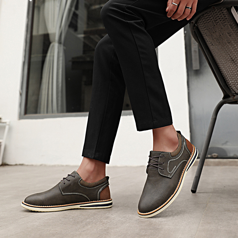 Valerio Genuine Leather Derby Shoes