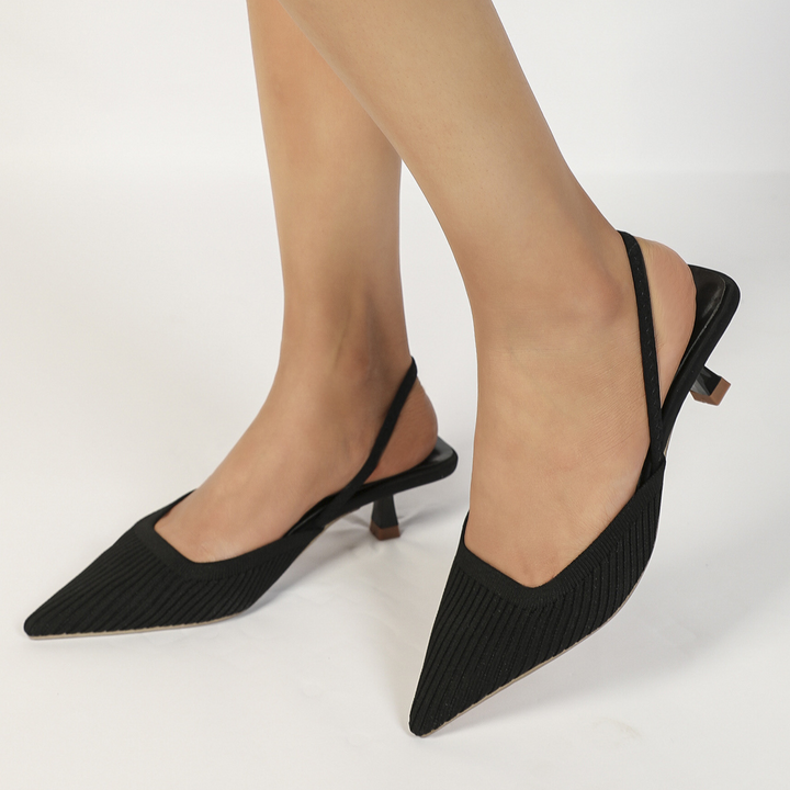 Donella Knit Slingback Heels
