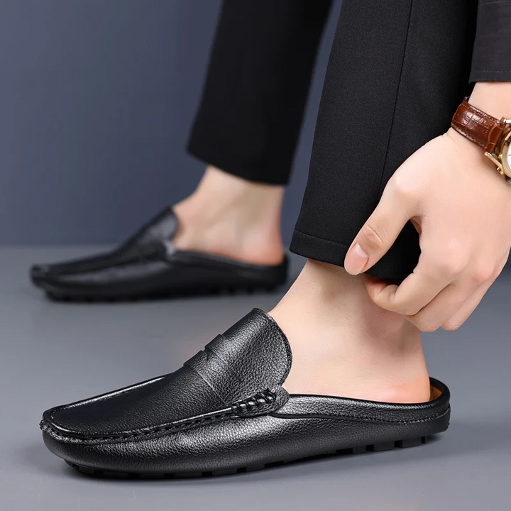 Morandi Genuine Leather Loafers