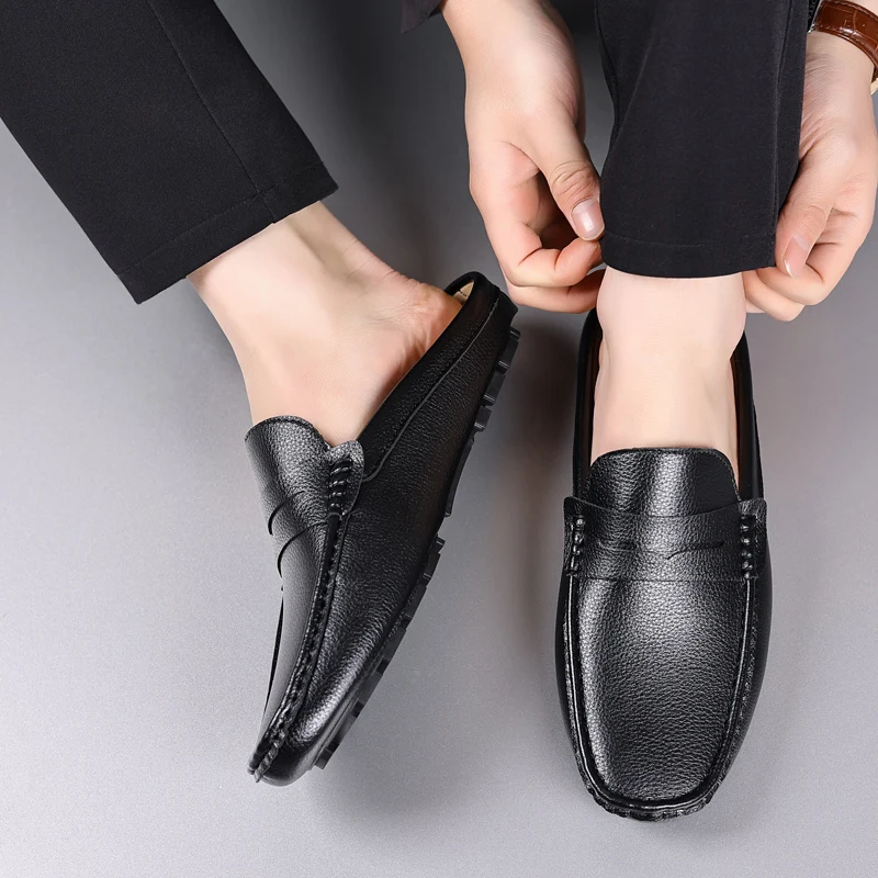 Morandi Genuine Leather Loafers