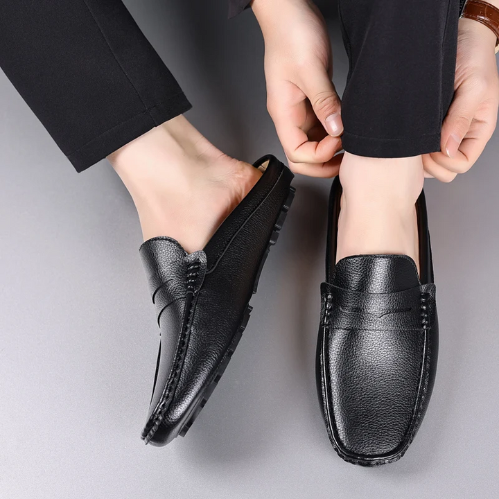 Morandi Genuine Leather Loafers